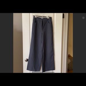 Wilfred free wide leg cropped charcoal pants